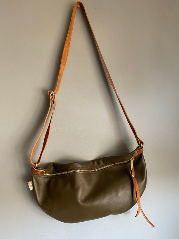 Large Half Moon bag, crossbody bumbag