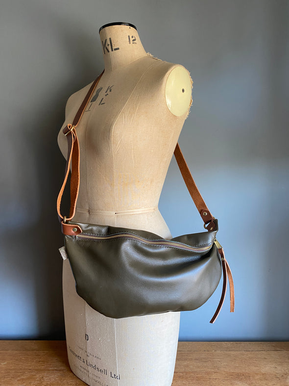 Large Half Moon bag, crossbody bumbag