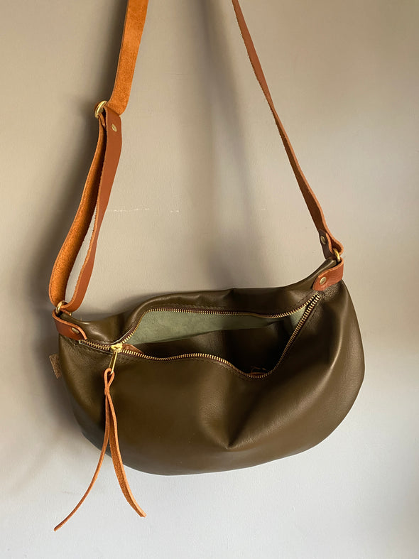 Large Half Moon bag, crossbody bumbag