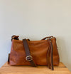 Brown leather crossbody Pippin bag