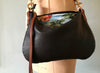 black leather crossbody purse