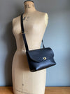 black leather crossbody bag