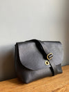 black leather crossbody purse