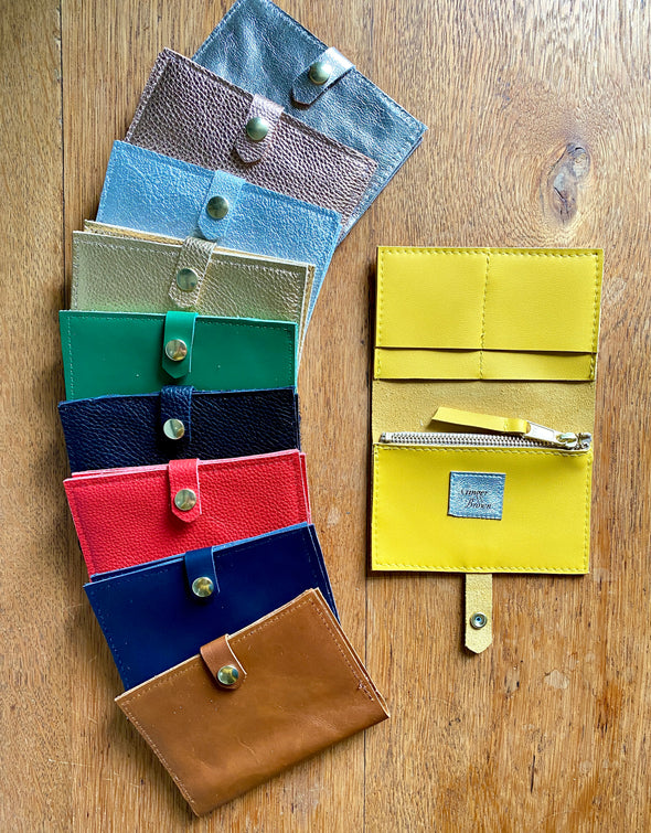 Leather Hebe wallet and coin purse