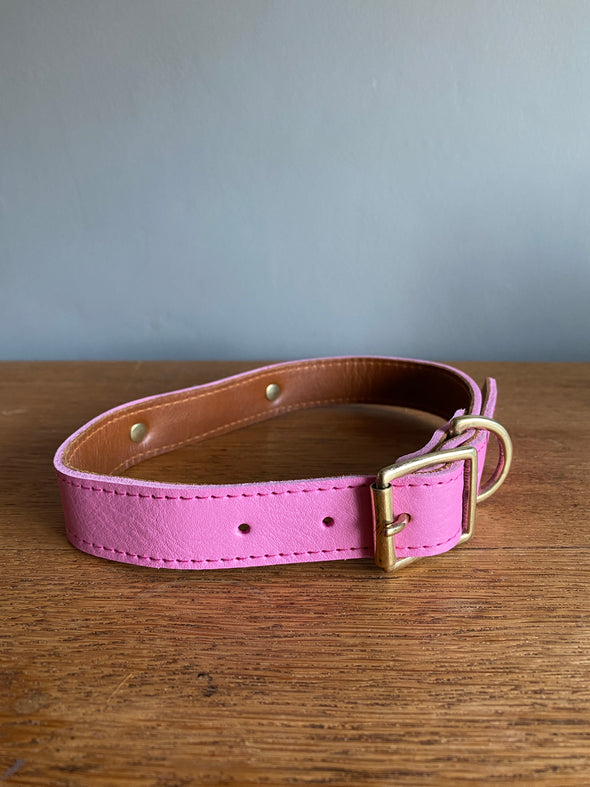 Pink dog collar