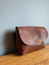 Tan brown leather handbags with crossbody straps 