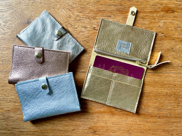 Leather Hebe wallet and coin purse