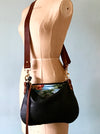 black leather crossbody bag