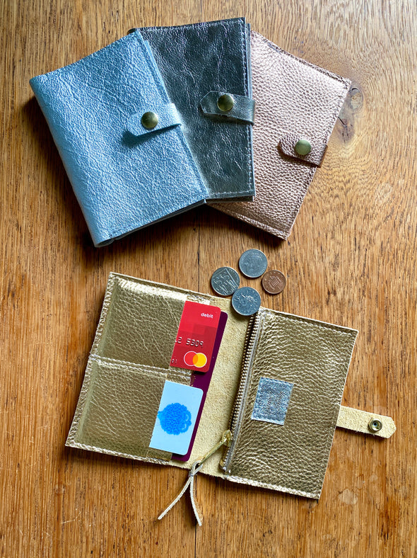 Leather Hebe wallet and coin purse