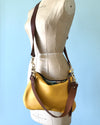 Small yellow leather Dumpling bag 