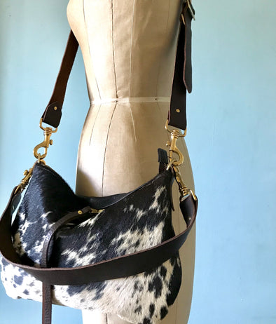 Sweet Dumpling - cowhair shoulder or crossbody bag