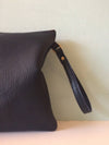 Navy blue leather Clarke clutch, blue leather iPad bag, iPad case, navy clutch purse