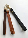 Leather wrist strap, key fob, leather key chain, brown leather wrist strap, black leather wrist strap