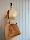 Dark brown leather handbag, Miss Mason leather purse, leather bag by Ginger and Brown