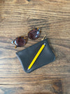 SALE PRICE!  Leather purse, black leather Wicket purse, coin purse, bag tidy, leather pouch