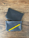 SALE PRICE!  Leather purse, grey leather Wicket purse, coin purse, bag tidy, leather pouch