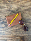 SALE PRICE!  Leather purse, brown leather Wicket purse, coin purse, bag tidy, leather pouch