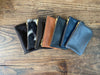 SALE PRICE!  Leather purse, cowhair and dark brown leather Wicket purse, coin purse, bag tidy, leather pouch