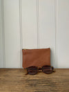 SALE PRICE!  Leather purse, brown leather Wicket purse, coin purse, bag tidy, leather pouch