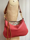 Red leather handbag, soft red Sweet Dumpling leather purse, red crossbody bag,  shoulder bag