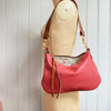 Red leather handbag, soft red Sweet Dumpling leather purse, red crossbody bag,  shoulder bag