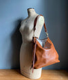 Brown leather bag, brown Irene shoulder bag, tan crossbody purse